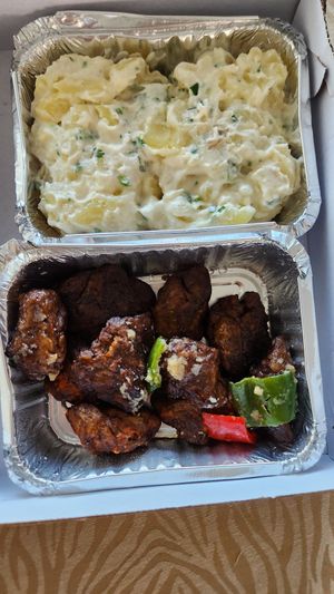 Salada de maionese igualzinha à tradicional at Picanha's Grill in Porto Alegre