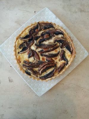 Portobello quiche at Punto de Reunion in Merida
