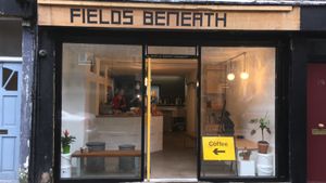 The shop front at The Fields Beneath in North West London