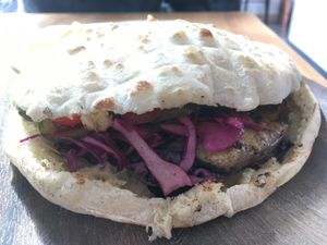 Patlidžan at Balkan Treat Box in Webster Groves