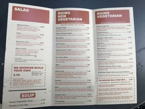 Menu at Rhino Market & Deli in Charlotte