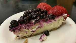 Raw vegan cheesecake  at Jolo's Kitchen in New Rochelle
