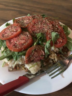 Excelente tortilla de papas 🙏💜😊 at Fourmi Vegan in Buenos Aires