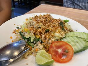 Vegan fried rice  at Aroy Dee in Chiang Mai