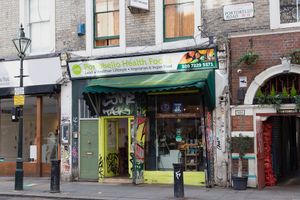 Portobello Health Foods, which was formerly called The Grain Shop - same place. at Portobello Health Foods - The Grain Shop in West London