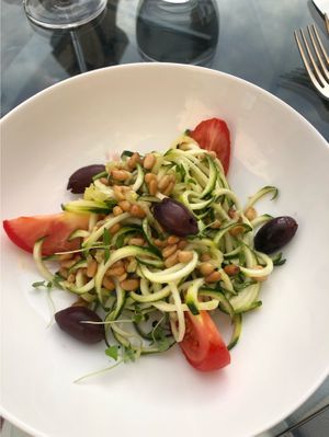 Corgetti salad at The Garden Room in Dublin