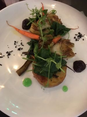 Confit artichoke hearts at 10 Fleet Street in Dublin