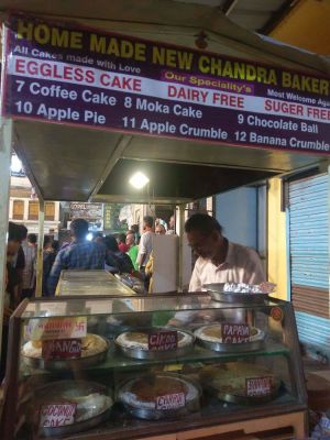 Main street location  at Homemade New Chandra Bakery in Pushkar