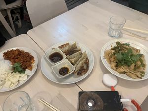 (The rice dish on the right was not vegan)  at Kinabolle in Oslo