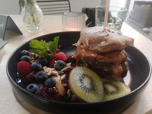 Chocolate pancake at Konvergenz 53 in Stralsund