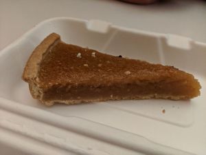 Homemade treacle tart to take away...how could you not be tempted?! at Hungry Cat in Harleston