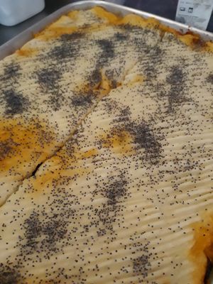 Delicious veggie "shepard's pie": roasted fresh vegetables within smashed potatoes at Casa in Faial