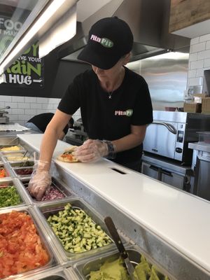 Yummy fresh salads! at Pita Pit in Currambine