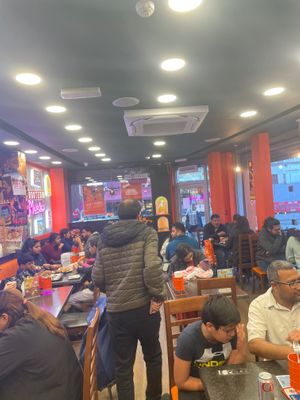 Inside at Shree Krishna Vada Pav in South West London