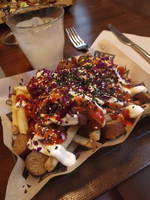 Berlin vegan wurst at Mad Mad Vegan - Chueca in Madrid