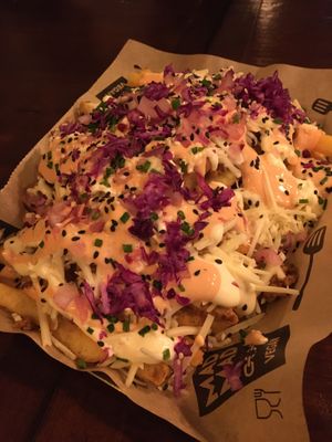 Loaded fries at Mad Mad Vegan - Chueca in Madrid