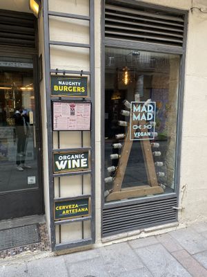 La devanture at Mad Mad Vegan - Chueca in Madrid