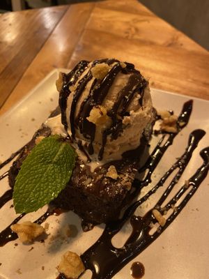 American brownie! Delicious!   at Mad Mad Vegan - Chueca in Madrid