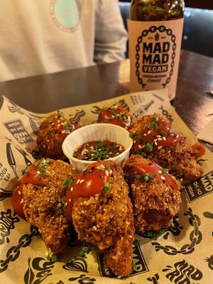 Coliflower wings  at Mad Mad Vegan - Chueca in Madrid