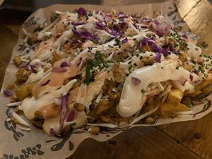 Loaded fries  at Mad Mad Vegan - Chueca in Madrid