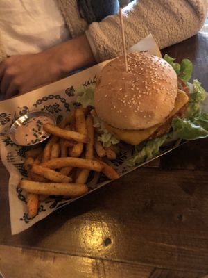 Rock’n Chick’n Burger  at Mad Mad Vegan - Chueca in Madrid