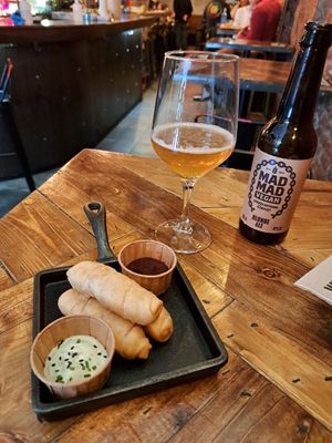 Tequeños riquisimos at Mad Mad Vegan - Chueca in Madrid