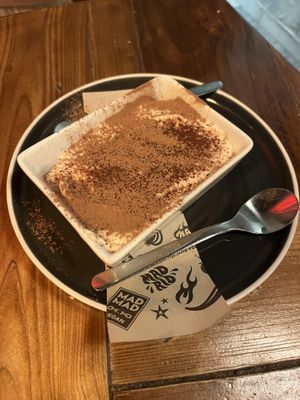 Vegan tiramisu (AMAZING!!)  at Mad Mad Vegan - Chueca in Madrid