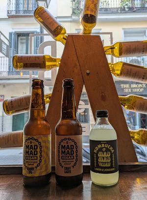 They brew their own beer and kombucha at Mad Mad Vegan - Chueca in Madrid
