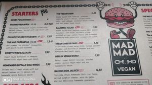 Starters (English) at Mad Mad Vegan - Chueca in Madrid