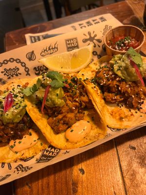 The original Mad tacos (7,95€). at Mad Mad Vegan - Chueca in Madrid
