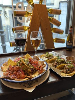 Tacos and nachos  at Mad Mad Vegan - Chueca in Madrid