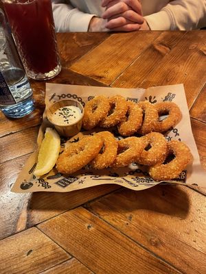 fried “calamari"  at Mad Mad Vegan - Chueca in Madrid