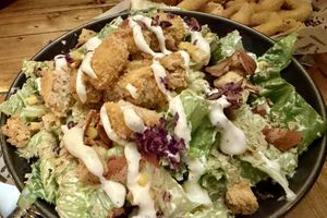 Vegan Ceasar saladd  at Mad Mad Vegan - Chueca in Madrid