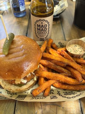 Crispy chicken  at Mad Mad Vegan - Chueca in Madrid