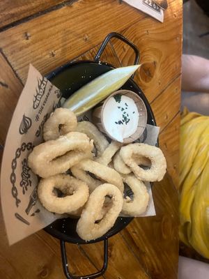 Crispy Fried Calamari   at Mad Mad Vegan - Chueca in Madrid