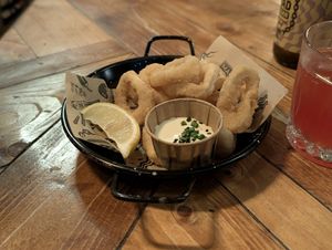Calamari appetizer at Mad Mad Vegan - Chueca in Madrid