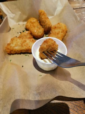 Crunchy chicken nuggets at Mad Mad Vegan - Chueca in Madrid
