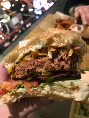 Beyond burger  at Mad Mad Vegan - Chueca in Madrid