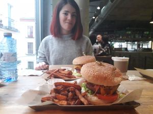 Best veggie burger I ever had! Really fresh ingredients and the loveliest owner/employee ever. Spoke very good English and had menu in both English and Spanish which was very helpf at Mad Mad Vegan - Chueca in Madrid