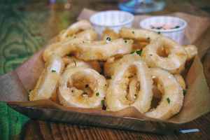 Calamari is delicious at Mad Mad Vegan - Chueca in Madrid