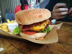 Original burguer at Mad Mad Vegan - Chueca in Madrid