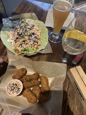 Great “nuggets” and tortilla! at Mad Mad Vegan - Chueca in Madrid