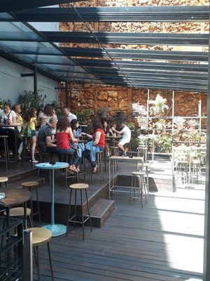 Very nice terrce at Mad Mad Vegan - Chueca in Madrid