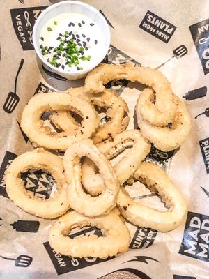 Vegan Calamari at Mad Mad Vegan - Chueca in Madrid
