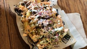 supreme fries  at Mad Mad Vegan - Chueca in Madrid