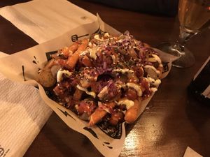 Berlin vegan wurst at Mad Mad Vegan - Chueca in Madrid