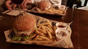 Beyond burger at Mad Mad Vegan - Chueca in Madrid