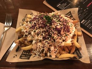 Supreme yaya fries at Mad Mad Vegan - Chueca in Madrid