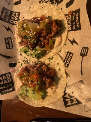 Tacos at Mad Mad Vegan - Chueca in Madrid