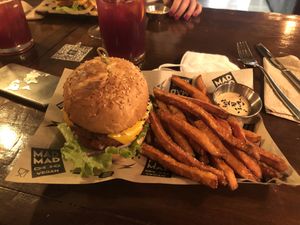 Mad Signature Burger at Mad Mad Vegan - Chueca in Madrid